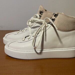 GRENSON Suede Trimmed Leather High-top Sneaker Women's UK 6 - New